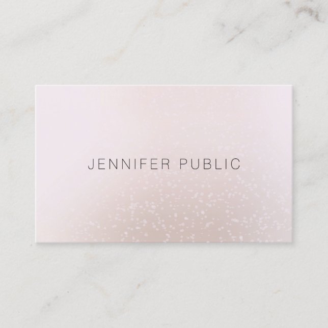 Creative Simple Modern Professional Trendy Plain Business Card (Front)