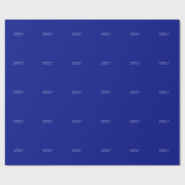 Creative Simple Plain Phthalo Blue Trendy Wrapping Paper (Flat)