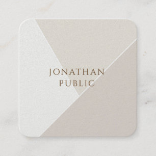 Creative Simple Template Minimalist Modern Design Square Business Card