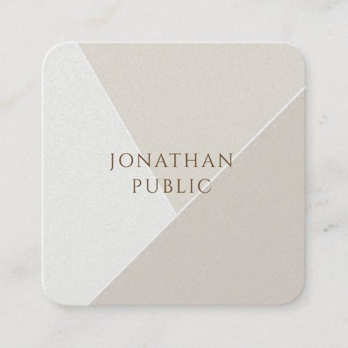 Creative Simple Template Minimalist Modern Design Square Business Card