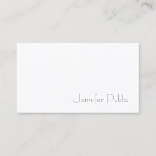 Creative Sleek Graphic Design Modern Elegant Plain Business Card
