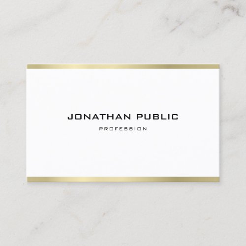 Creative Sleek Graphic Design Trendy Gold Luxury Business Card