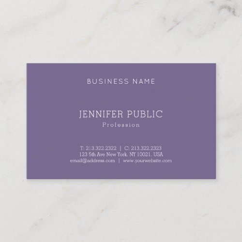 Creative Sleek Modern Design Template Professional Business Card