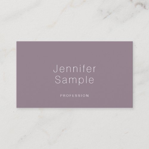Creative Sleek Modern Plain Luxury Professional Business Card