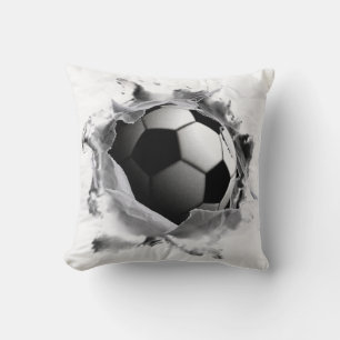 Creative Soccer Decor Throw Pillow