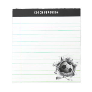 Creative Soccer Notepad