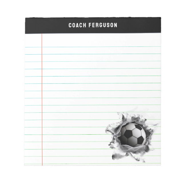Creative Soccer Notepad (Front)