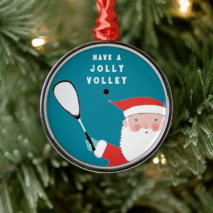 Creative Squash Player Sports Collectible Metal Ornament