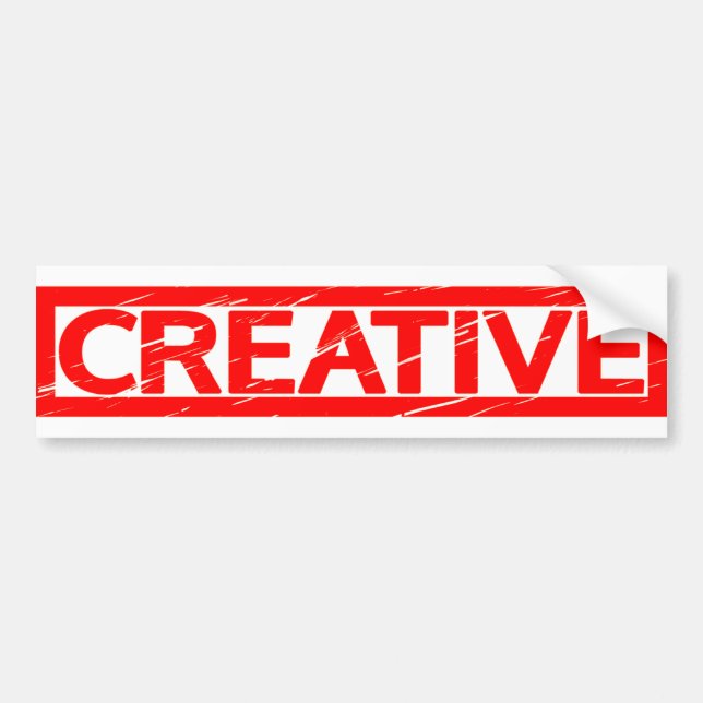 Creative Stamp Bumper Sticker (Front)