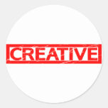 Creative Stamp Classic Round Sticker