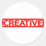 Creative Stamp Classic Round Sticker