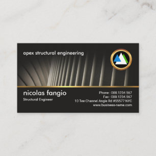 Creative Steel Structure Silhouette Engineering Business Card
