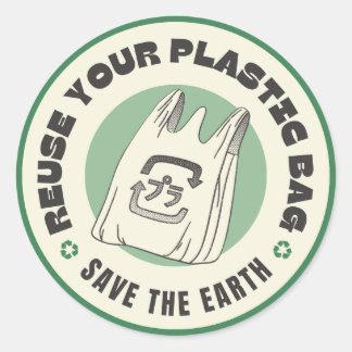 "Creative Stickers: Personalize Your World" Classic Round Sticker