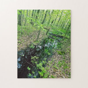 Creative stream fall water photo jigsaw puzzle