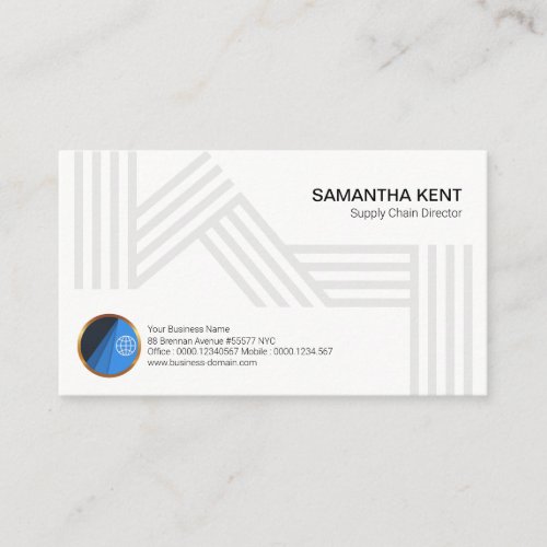 Creative Stylish Distribution Logistic Lines Business Card