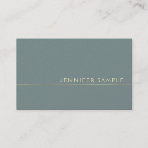 Creative Stylish Trendy Pearl Finish Modern Luxe Business Card