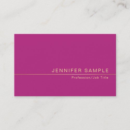 Creative Stylish Trendy Silk Finish Modern Luxury Business Card