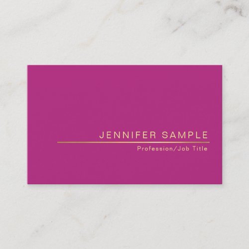 Creative Stylish Trendy Silk Finish Modern Luxury Business Card