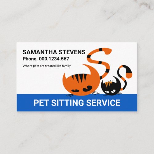 Creative Tabby Cat Kitten On A Wall ZazzleMade Business Card