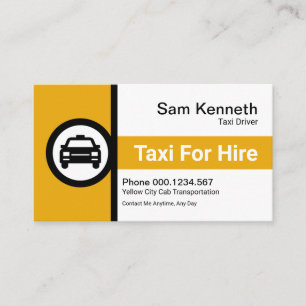 Creative Taxi Signage Stand Taxi Cab Driver Business Card