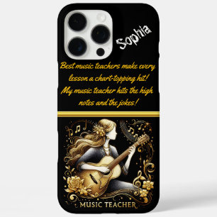 Creative Teacher Shares Music Talent iPhone 16 Pro Max Case