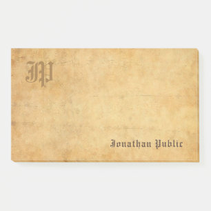 Creative Template Monogram Vintage Calligraphy Post-it Notes