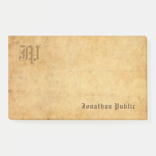 Creative Template Monogram Vintage Calligraphy Post_it Notes