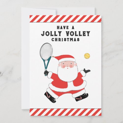 Creative Tennis Christmas Holiday Cards