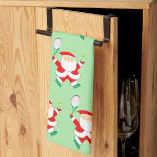 Creative Tennis Christmas Holiday Kitchen Towel