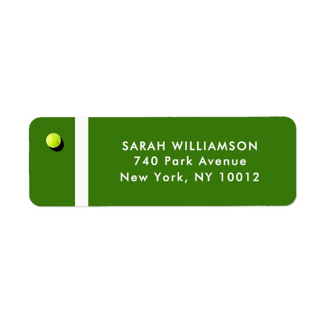 Creative Tennis Label (Front)