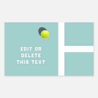 Creative Tennis Rectangular Sticker