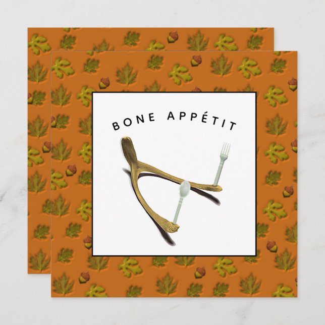 Creative Thanksgiving Invitation (Front/Back)