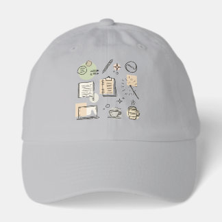 Creative Tools & Icons Collage – Hand-Drawn Hat