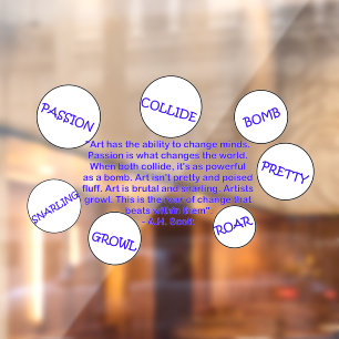 Creative Transformation  Window Cling