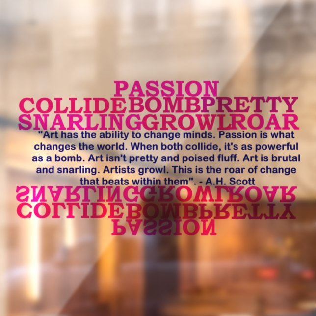 Creative Transformation  Window Cling (Sheet 2)