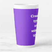 Creative Types are Seldom Tidy - Purple Mug (Front)