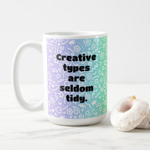 Creative Types Funny Rainbow Doodles Mug