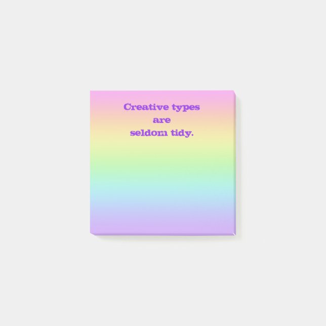 Creative Types Rainbow Notes (Front)