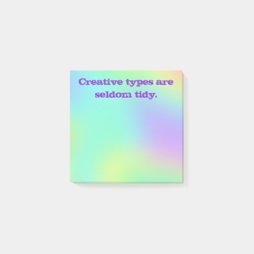 Creative Types Rainbow Post_It Notes