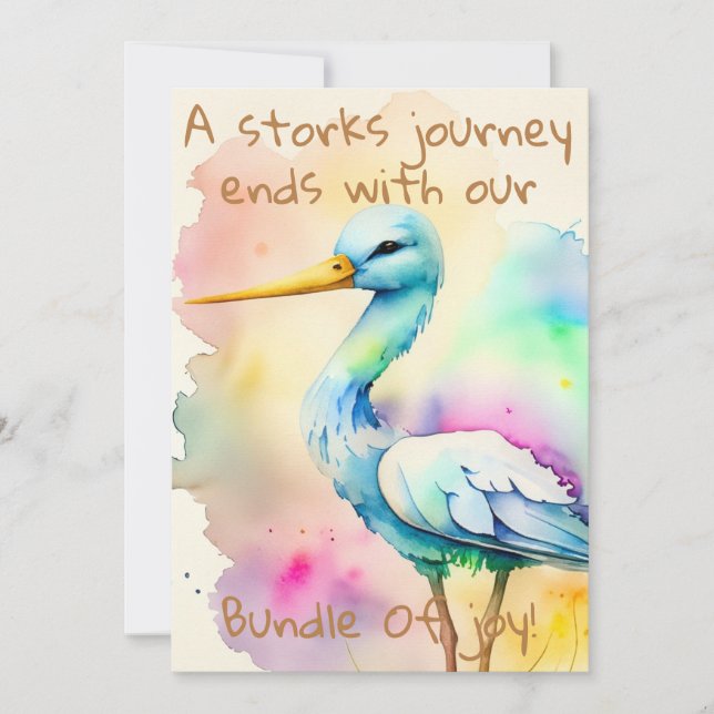 Creative, Unique Baby Shower Invitations (Front)