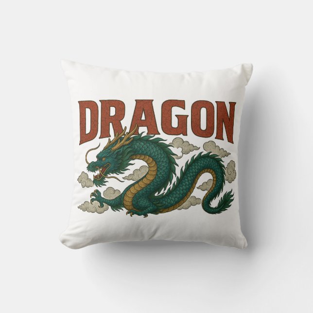 Creative unique dragon throw pillow (Front)