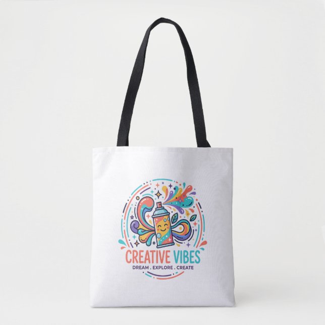 Creative Vibes Tote Bag (Front)