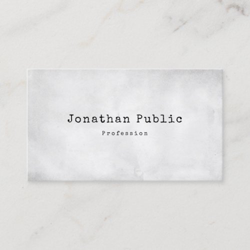 Creative Vintage Design Cute Plain Retro Trendy Business Card