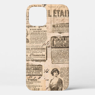 Creative vintage style background. Paper texture.  iPhone 12 Case