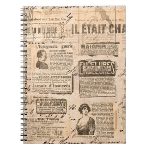 Creative vintage style background. Paper texture. Notebook