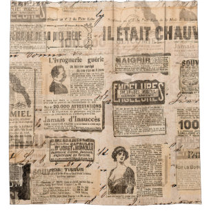 Creative vintage style background. Paper texture. Shower Curtain