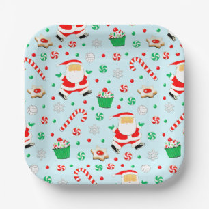 Creative Volleyball Christmas Holiday Party Paper Plates