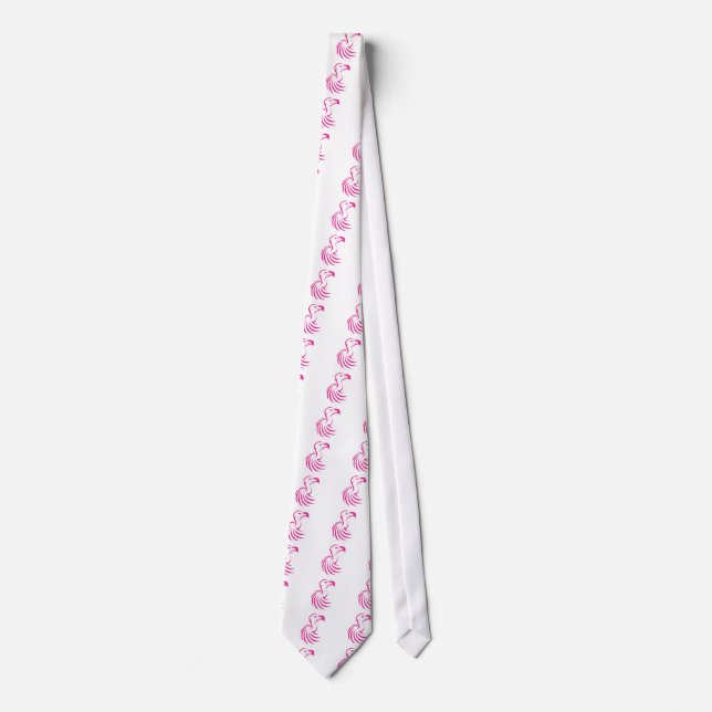 Creative Vulture Illustration Neck Tie (Front)