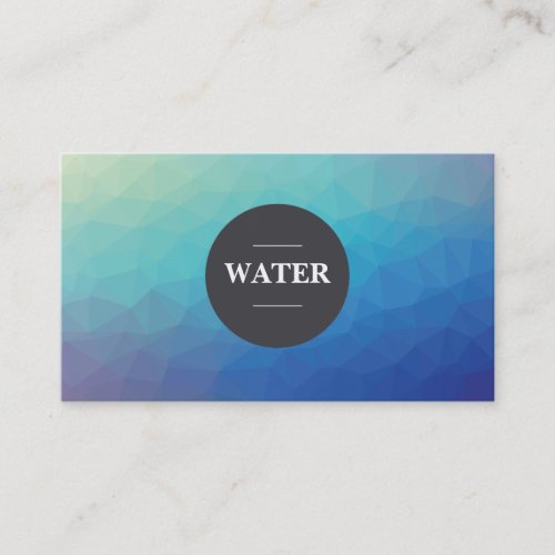 Creative water theme business card