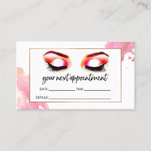 Creative Watercolor Eyelashes/Eyebrows Appointment